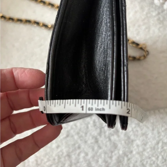 CHANEL Black Lambskin Full Flap Shoulder Bag - Picture 15 of 17